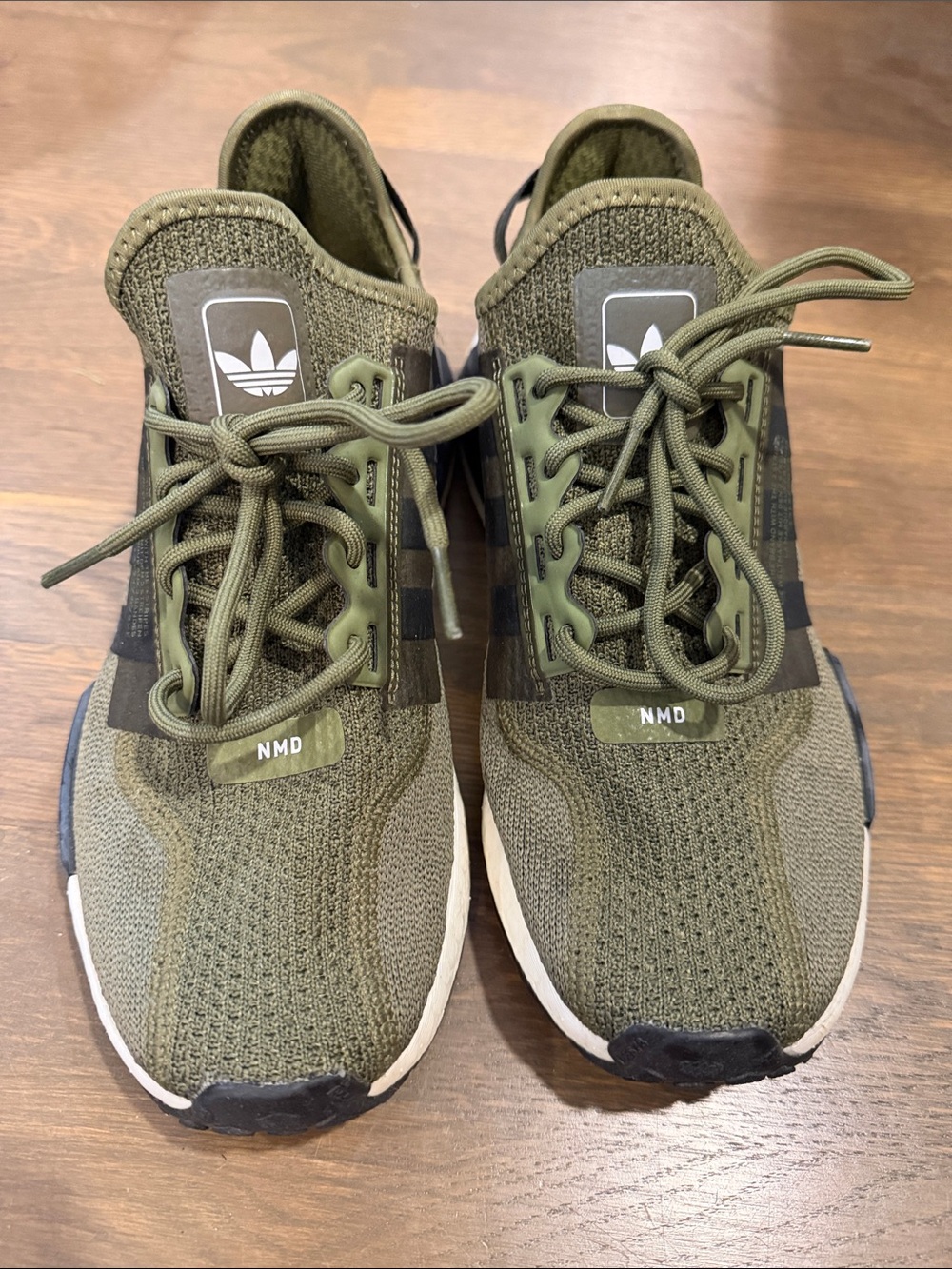 adidas Olive Green NMD Knit Sneakers